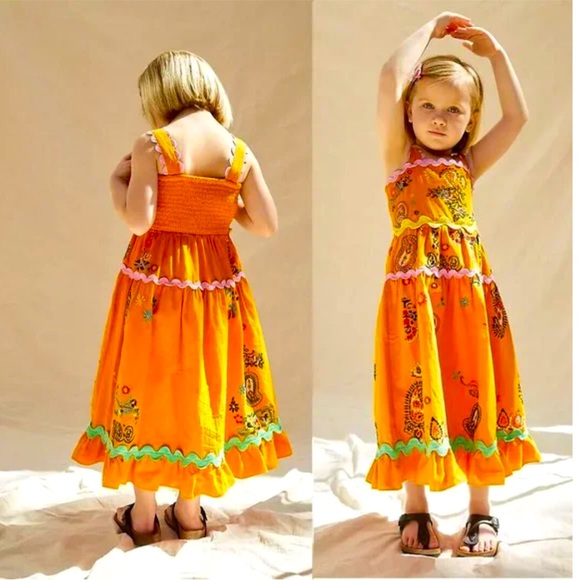 Anthropologie Other - ♥️Anthropologie Maeve Sunset Embroidered Kids cotton Dress